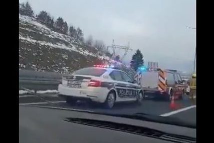 Saobraćajna nesreća na auto-putu u Sarajevu