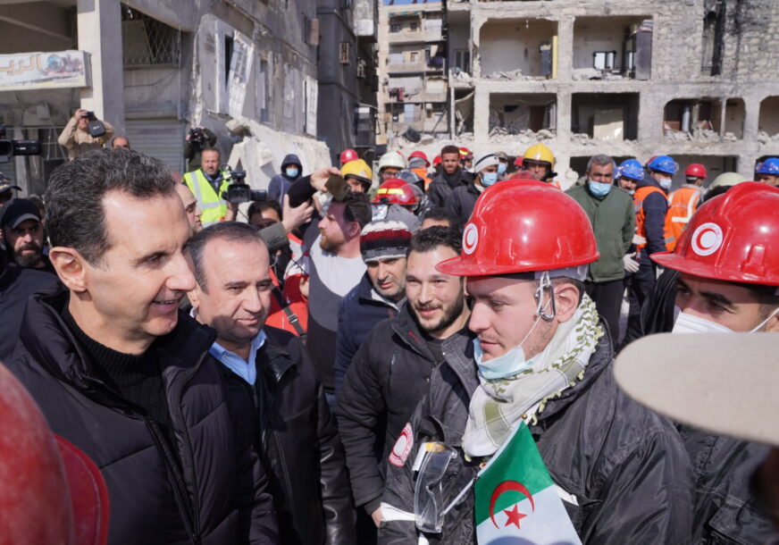 basar al asad sirijski predsjednik obilazi naselja pogodjena zemljotresom 