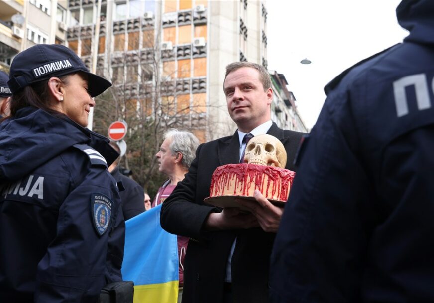 Protest ukrajinskih aktivista u Beogradu
