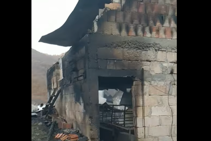U požaru izgorjela štala: Vlasnici spasavali stoku, pa zadobili opekotine (VIDEO)