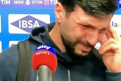 Savladale ga emocije: Italijanski fudbaler briznuo u plač zbog Mihe