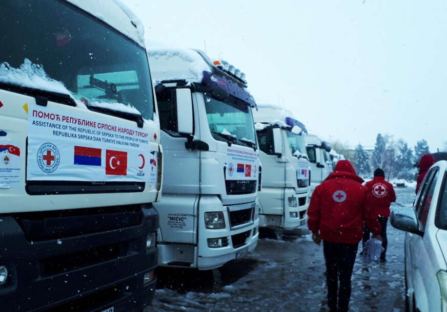 Kamioni pomoći iz Srpske idu u Tursku