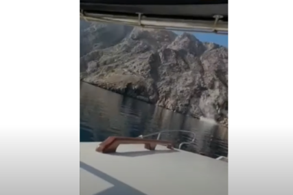 Rušenje stijena u more nakon zemljotresa u Hrvatskoj