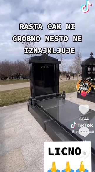 Rasta kupio sebi grobno mjesto