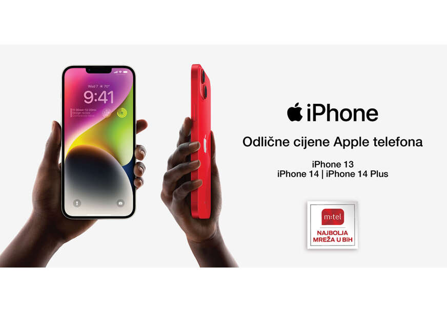 iPhone - telefoni koji se vole: iPhone 13, iPhone 14 i 14 Plus po sniženim cijenama u m:tel ponudi