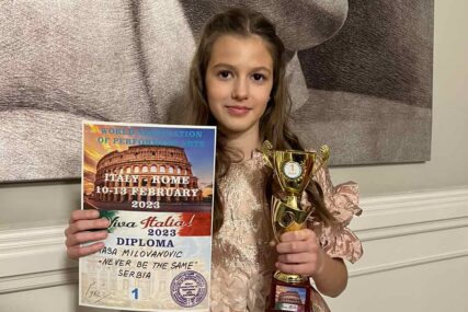 Desetogodišnja Beograđanka pobijedila na takmičenju u Rimu