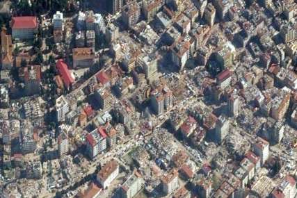 Satelitski snimak razorenog grada u Turskoj