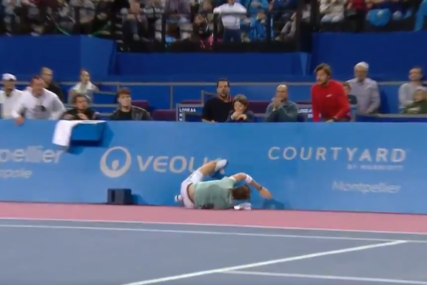 Napustio teren u suzama: Užasan pad i povreda francuskog tenisera (VIDEO)