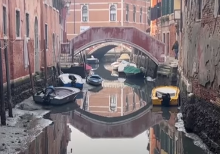 U Veneciji presušili kanali