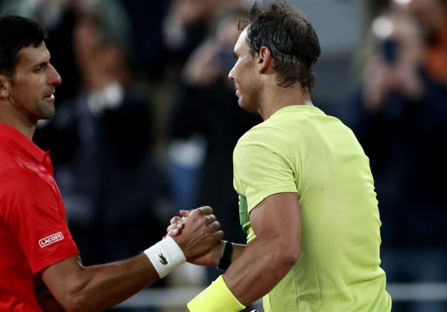 Novak Đoković i Rafael Nadal se pozdravljaju