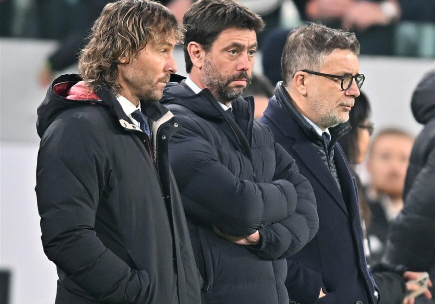 Čelnici Juventusa Pavel Nedved i Andrea Anjeli