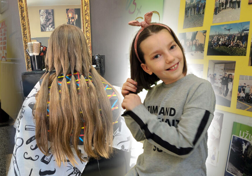 Djevojčica donirala kosu za pravljenje perika