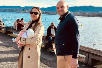 PORODIČNA IDILA ŠAULIĆA Marina i Mihajlo u šetnji sa kćerkom, evo kako provode vrijeme u Švajcarskoj (FOTO)