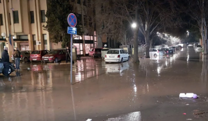 Poplava na ulicama Niša