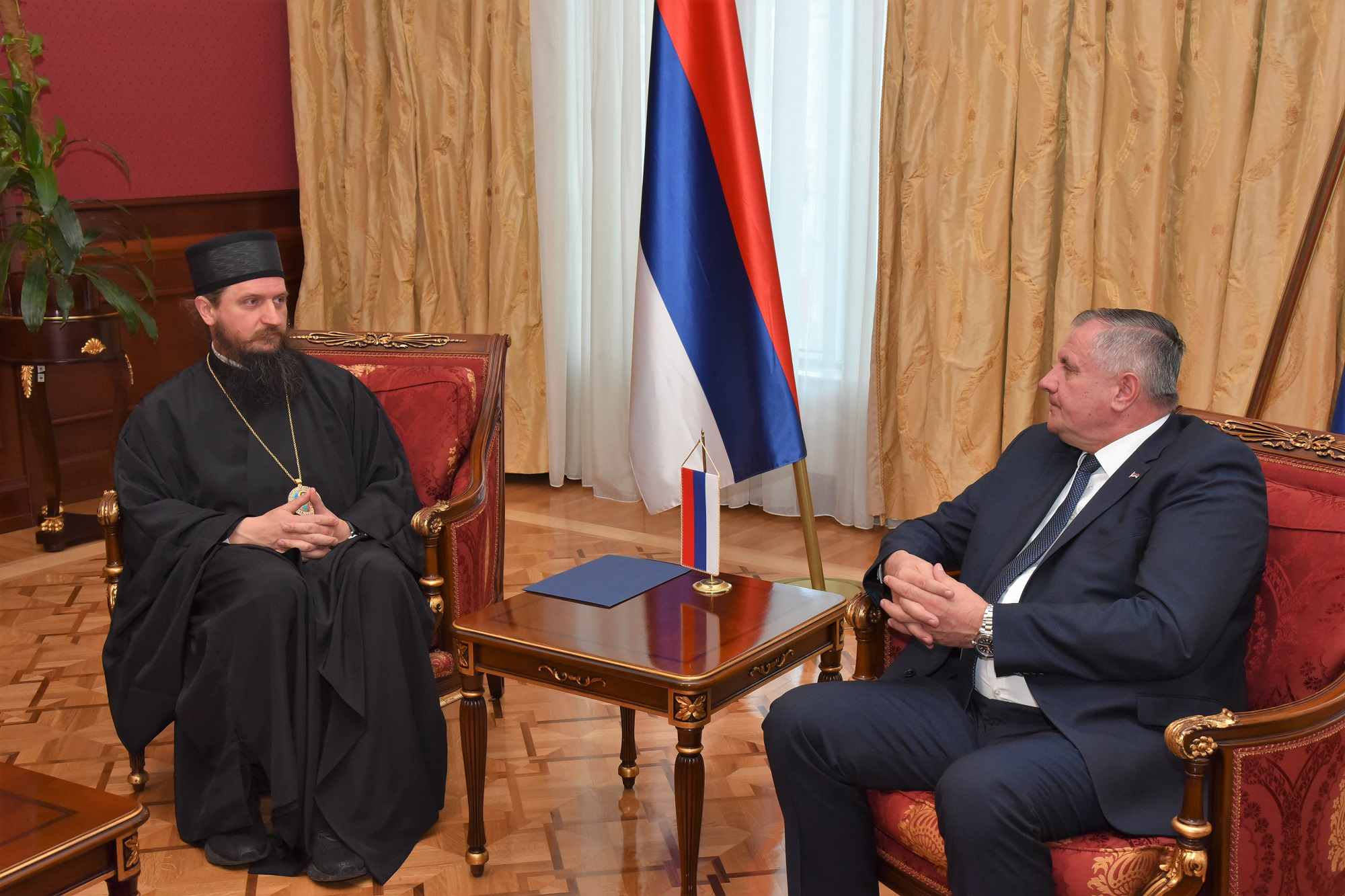 Višković sa susreta sa episkopom Sergijem "Puna podrška očuvanju pravoslavnih svetinja"