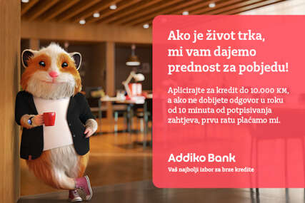 Addiko banka Banja Luka poklanja prvu ratu za kredit do 10.000 KM ukoliko na potpisan zahtjev za kredit ne odgovori u roku od 10 minuta