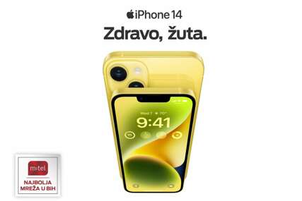 iPhone 14 hello yellow, mtel