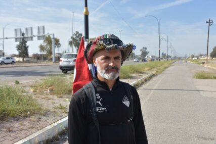 "Nisam ništa loše doživio nigdje" Enver Beganović koji je krenuo pješke u Meku stigao u Irak (FOTO)