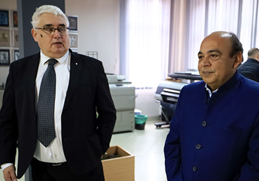 Vladimir Jakovljević i ambasador Indije u Srbiji