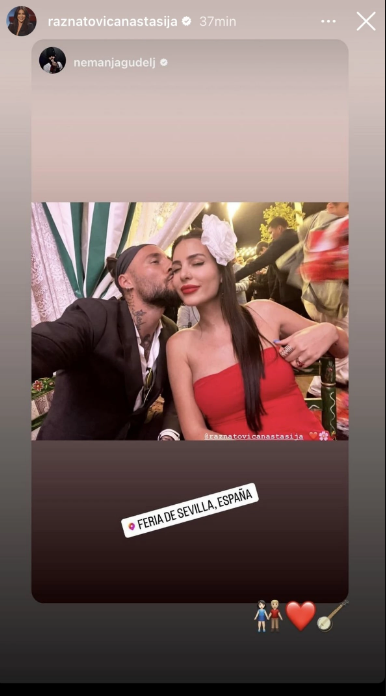 Nemanja Gudelj i Anastasija Ražnatović
