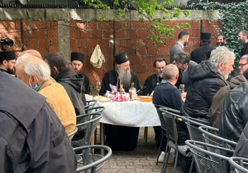 Patrijarh Porfirije u narodnoj kuhinji