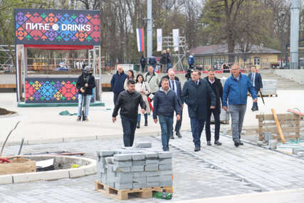 Radovi u punom jeku: Dodik ponovo obišao gradilište za teniski turnir Srpska open (FOTO)