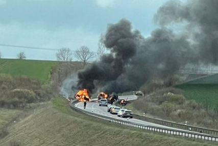 Stravična nesreća u Njemačkoj:  U sudaru sedmoro mrtvih, od toga 6 osoba se zapalilo (FOTO)