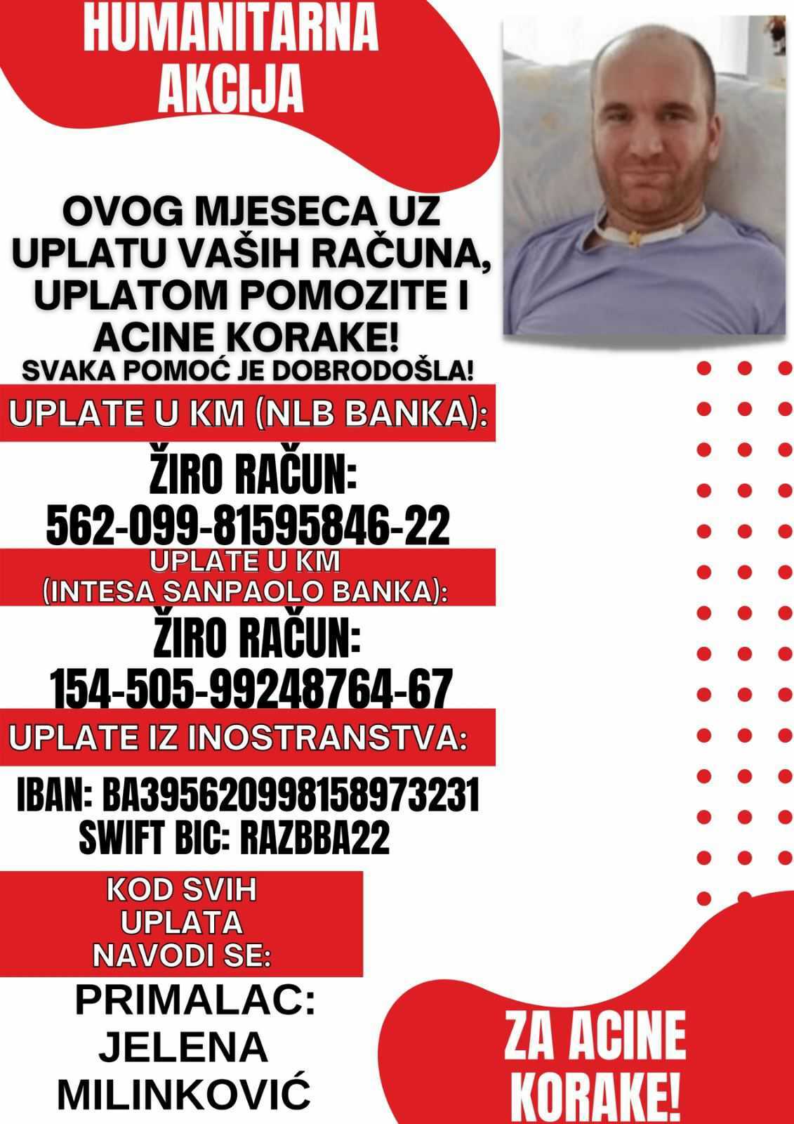 Aleksandar Milinković humanitarna akcija