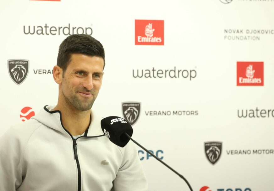 Novak Đoković press Srpska open 2023