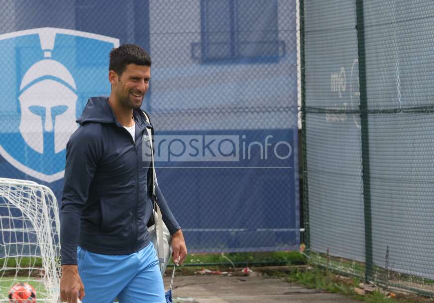 Novak Đoković trening Srpska open 2023