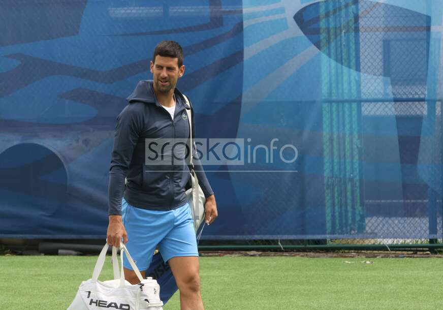 Novak Đoković trening Srpska open 2023