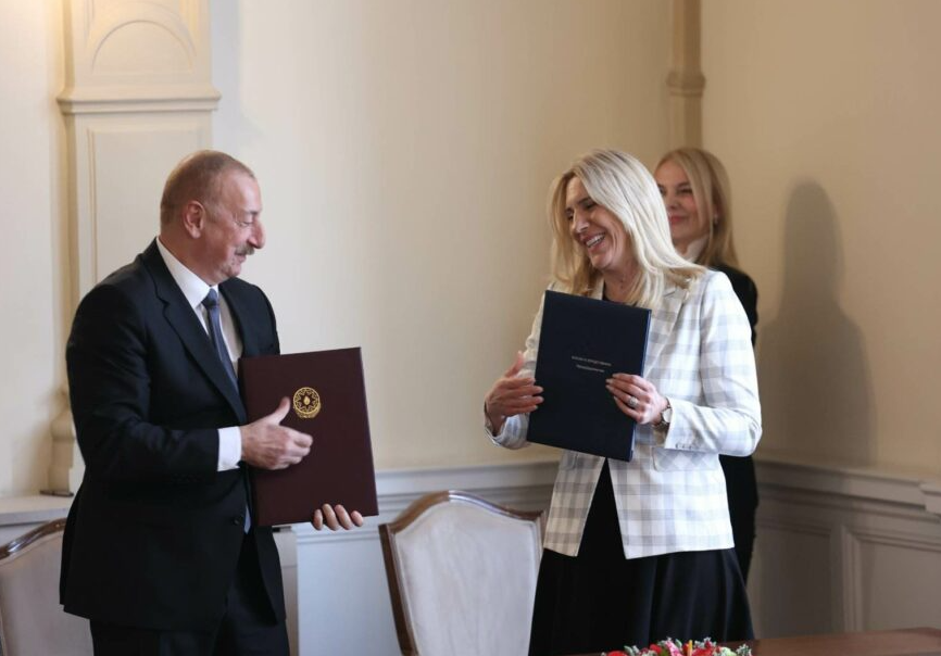 Željka Cvijanović i Ilham Alijev