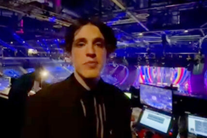 Luke Blek pred nastup u finalu Evrovizije