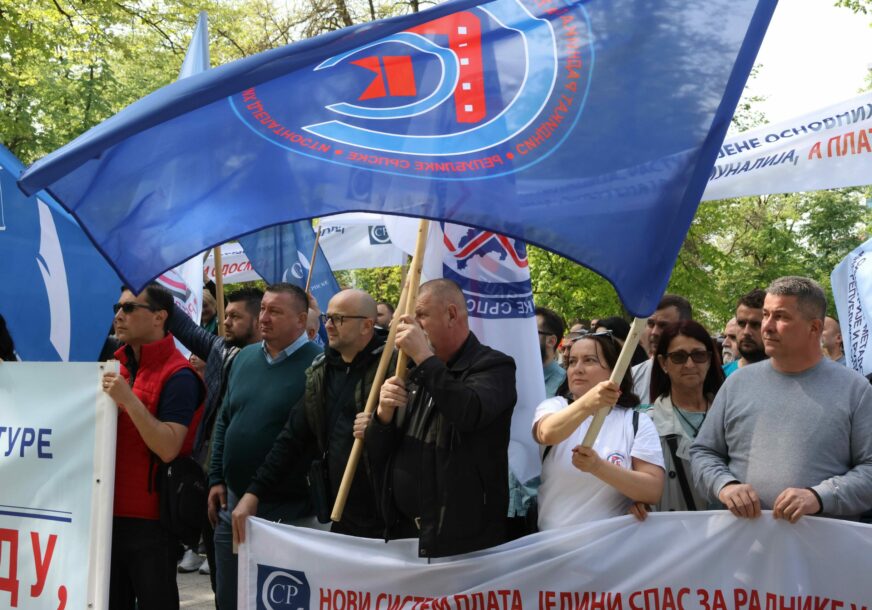 prvomajski protest u parku mladen stojanović 