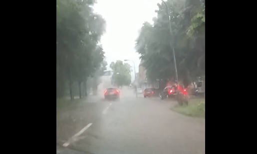 Potop na ulicama Banjaluke nakon kiše