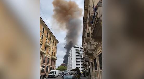 Italija, požar, dim