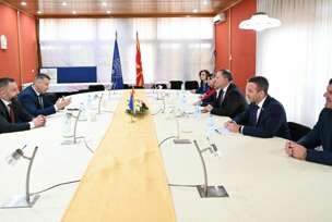 Nenad Nešić sa ministrom unutrašnjih poslova Sjeverne Makedonije Oliverom Spasovskim