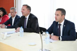Nenad Nešić sa ministrom unutrašnjih poslova Sjeverne Makedonije Oliverom Spasovskim