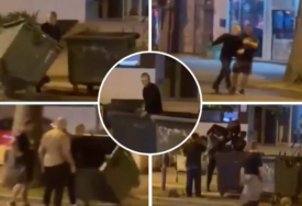 Sve se pretvorilo u još bizarniju situaciju: Mladić je rušio kontejnere po ulici, a onda se desilo nešto potpuno neočekivano (VIDEO)