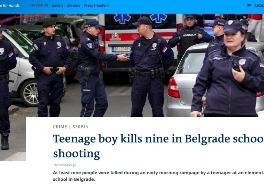 Vodeći svjetski mediji o pucnjavi u školi u Beogradu