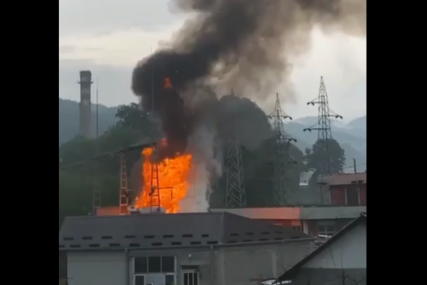 Trafostanica u plamenu: Izbio veliki požar, uzrok nije poznat (VIDEO)