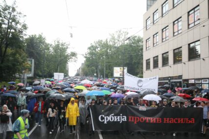 Protest "Srbija protiv nasilja" u Beogradu