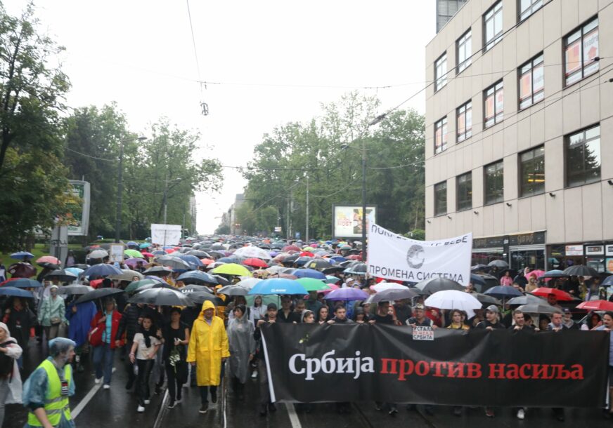 Protest "Srbija protiv nasilja" u Beogradu