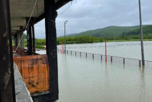 Stadion FK Sloboda poplava