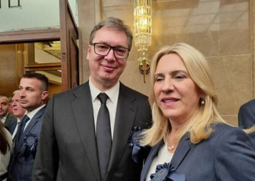 Željka Cvijanović i Aleksandar Vučić