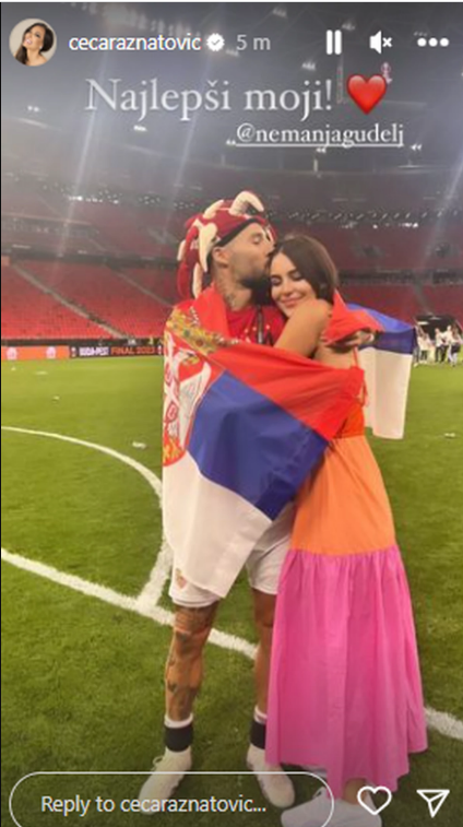 Anastasija Ražnatović i Nemanja Gudelj