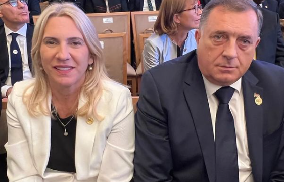 Željka Cvijanović i Milorad Dodik ceremonija za predsjednika Turske