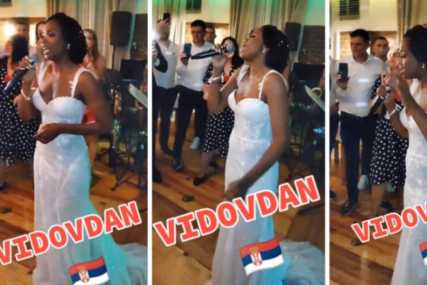 "BRAVO SNAJKA" Amerikanka zapjevala "Vidovdan" na svojoj svadbi, pa postala hit na društvenim mrežama (VIDEO)