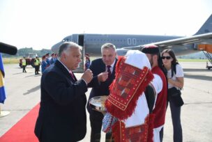 Tradicionalna dobrodošlica Viktoru Orbanu u Banjaluku