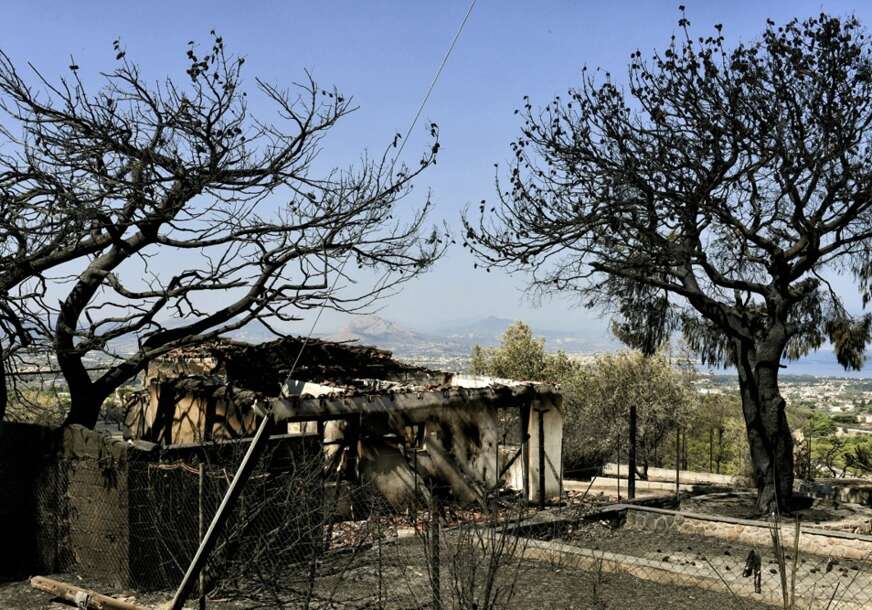 Šteta nakon požara u Grčkoj zbog visokih temperatura